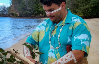 Gathering: First Nations cooking demonstration by Kieran Boona